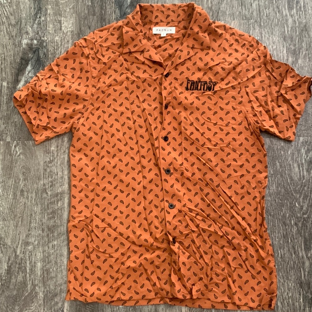 Bandana Print Button Down Shirt